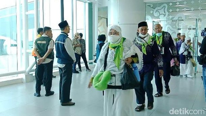 Kepulangan jemaah haji di Bandara Kertajati