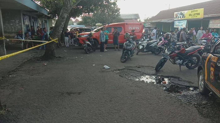 Lokasi kejadian penusukan Aan hingga tewas di Pasar Bukit Sulap Lubuklinggau.