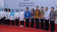 Tenaga Kerja RI bersama OASE Kabinet Indonesia Maju dan PT Indofood CBP, menggelar pemeriksaan IVA (Inspeksi Visual Asam Asetat).