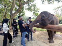 Pengunjung Taman Margasatwa Lembah Hijau Melonjak di Hari Libur Sekolah
