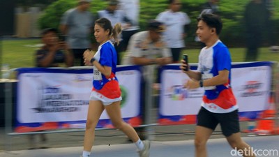 Potret Keseruan BTN Jakarta International Marathon 2024
