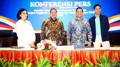 Airlangga, Sri Mulyani dan Tim Prabowo Bahas Ekonomi Terkini-RAPBN 2025