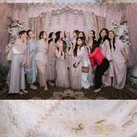 Di acara tersebut terlihat para kerabat dan sahabat dekat Beby juga turut hadir. Para tamu undangan tampil kompak mengenakan pakaian senada berwarna pastel. Foto: Instagram/@bebytsabina