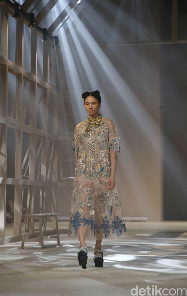 Inilah koleksi Biyan Waatmadja yang bertempat di InterContinental Pondok Indah Jakarta, Selasa[18/6/2024]. Foto: Pradipta Utama/detikcom.