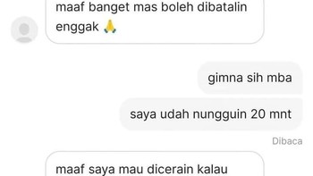 Nunggu lama, ujung-ujungnya dicancel. Mau gimana lagi, masa tega bikin customer dicerai? Huft. Foto: X/txtdarionlshop