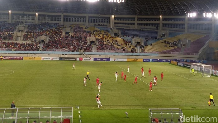Laga Indonesia melawan Filipina Piala AFF u-16 2024 Indonesia, di Stadion Manahan Solo, Senin (24/6/2024).