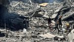 Luluh Lantak Kamp Pengungsi Al-Shati Dibombardir Israel