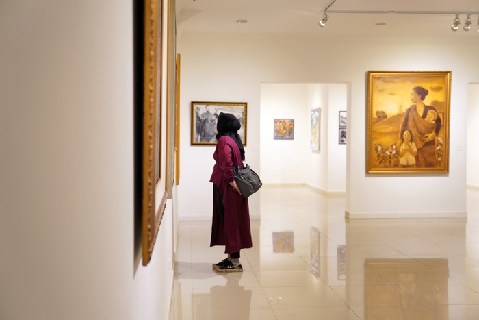 Pameran Sampai Batas Tarung karya Sanggar Bumi Tarung di Galeri Nasional Indonesia Pameran Sampai Batas Tarung karya Sanggar Bumi Tarung di Galeri Nasional Indonesia