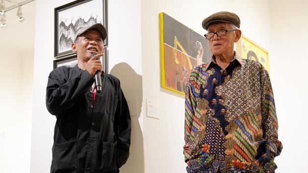 Pameran Sampai Batas Tarung karya Sanggar Bumi Tarung di Galeri Nasional Indonesia