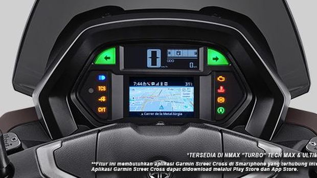Panel instrumen Yamaha Nmax Turbo Tech Max