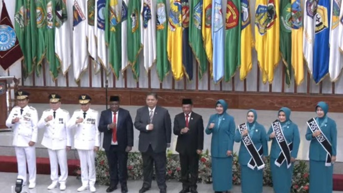 Pelantikan 3 Pj Gubernur Sumsel, Sumut dan NTB di Kemendagri.