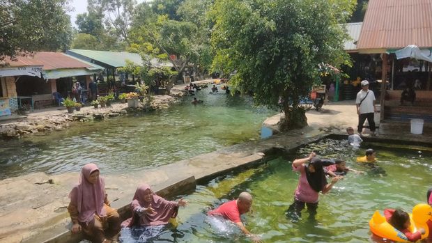 Pemandian Alam Sejuk Simalungun. (Perdana Ramadhan/detikSumut)