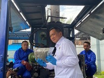 Ganja 1,8 Kg Dimusnahkan BNNP Jatim dengan Mesin Incinerator