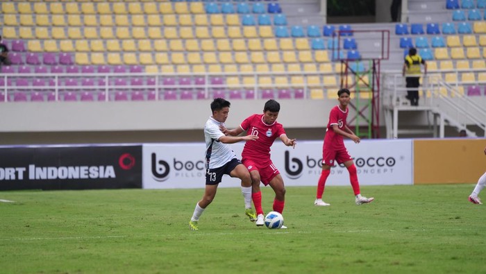 Laga Singapura Vs Laos Piala AFF u-16 2024 Indonesia, di Stadion Manahan Solo, Senin (24/6/2024).