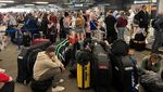 Potret Kacau Bandara Manchester Inggris gegara Mati Listrik