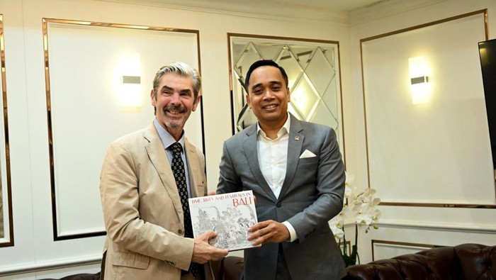Putu BKSAP DPR Bertemu Direktur Parlemen Eropa Bahas IEU-CEPA (dok.ist)