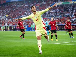 Euro 2024: Spanyol Unggul 1-0 Atas Albania di Babak Pertama