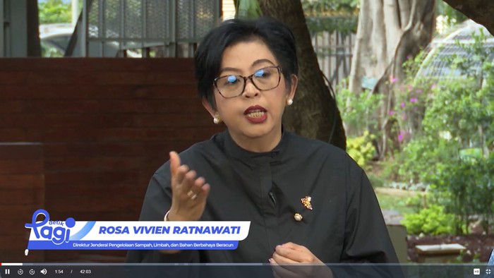 Direktur Jenderal Pengelolaan Sampah, Limbah, dan Bahan Berbahaya Beracun KLHK Rosa Vivien Ratnawati