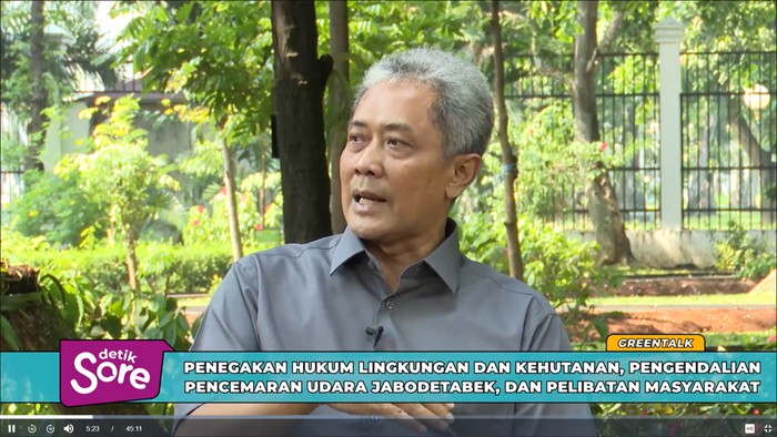 Direktur Jenderal Pengendalian Pencemaran dan Kerusakan Lingkungan Sigit Reliantoro