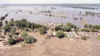 Begini penampakan banjir dari udara pada 23 Juni 2024.