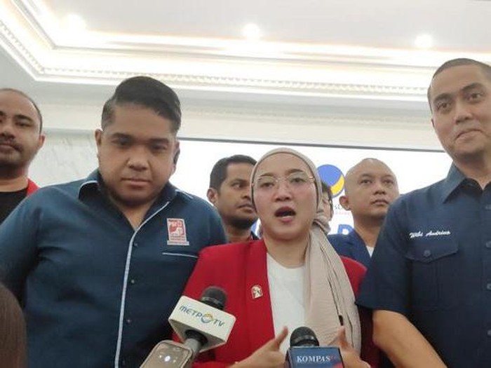 Ketua DPW PSI DKI Jakarta, Elva Farhi Qolbina (Devi/detikcom)