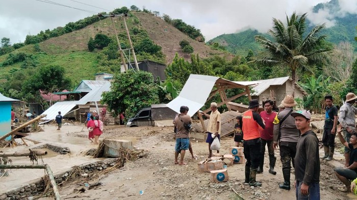 Kondisi rumah warga terdampak banjir di Parigi Moutong, Sulteng.