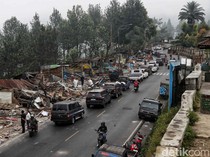 Kondisi Terkini Pembongkaran Kios di Puncak Bogor