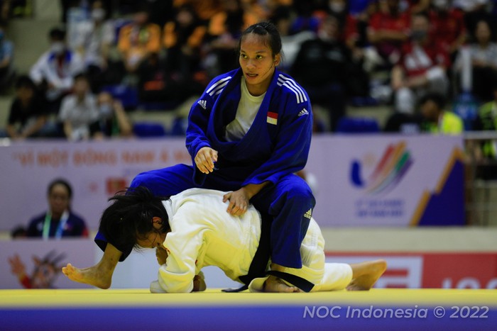 Atlet judo Indonesia Maryam March Maharani akan tampil di Olimpiade 2024.