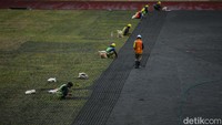 Renovasi kali ini merupakan yang kedua untuk penggantian rumput. Sebelumnya dilakukan pada 2018 lalu menjelang Asian Games.  
