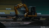 Anggaran proyek renovasi Stadion Patriot Chandrabaga Kota Bekasi pada tahun ini bersumber dari Kementerian PUPR.  
