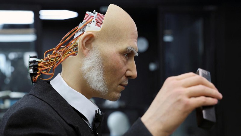 Employees work at the office of humanoid robots developer Ex-Robots in Dalian, Liaoning province, China June 6, 2024. REUTERS/Florence Lo