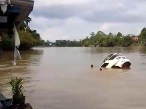 Kronologi Mobil Dikemudikan Kapolsek Katingan Hulu Terjun ke Sungai
