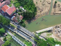 Penampakan Proyek Pengendali Banjir Rob di Padang