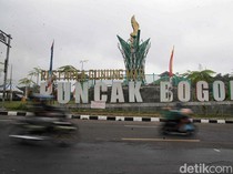 Bekas Area PKL di Puncak, Bogor Dipagari