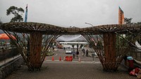 Sejumlah langkah disiapkan untuk memanfaatkan rest area di Gunung Mas yang menjadi lokasi baru para pedagang. Pradita Utama/detikcom