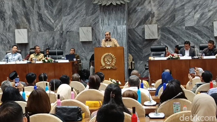 Sekjen Gerindra Ahmad Muzani. (Firda Cynthia Anggrainy/detikcom).