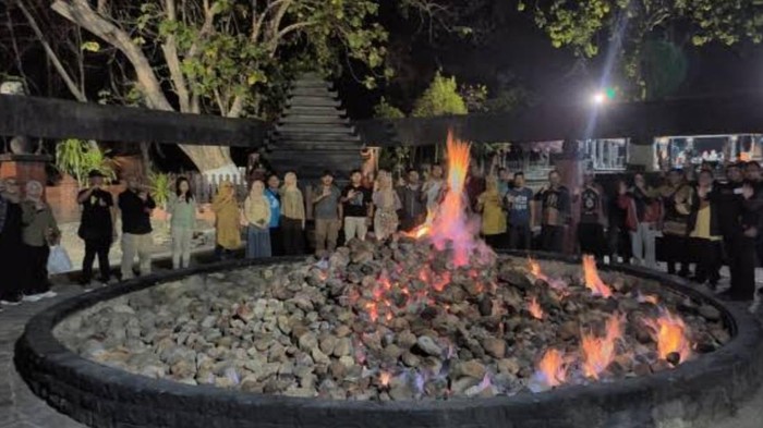 Wisata api abadi di Bojonegoro.