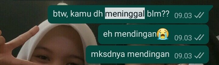 10 Chat Absurd tapi Bikin Ngakak, Mood Auto Naik Kumpulan chat absurd ini dijamin bikin senyum-senyum sendiri. Pas banget buat kamu yang butuh asupan untuk meningkatkan mood.