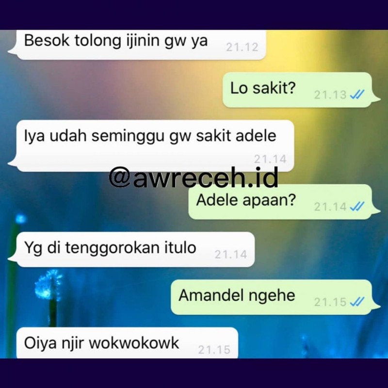 Kumpulan chat absurd ini dijamin bikin senyum-senyum sendiri. Pas banget buat kamu yang butuh asupan untuk meningkatkan mood.