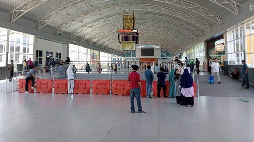 Area penjemputan penumpang di Bandara Internasional Lombok (BIL), Lombok Tengah, NTB, beberapa waktu lalu.