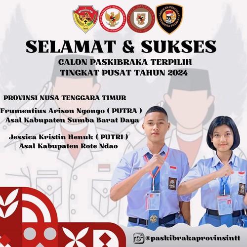 Dua siswa SMA asal Sumba Barat Daya dan Rote Ndao terpilih menjadi Paskibraka 2024 di IKN.