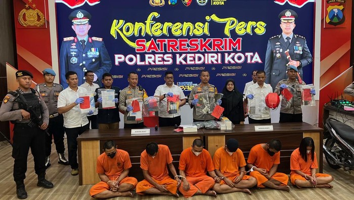 Hasil tangkapan Polres Kediri Kota selama Operasi Sikat Semeru 2024