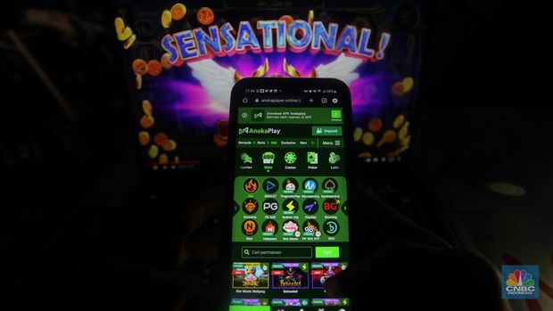 Ilustrasi Judi Online (CNBC Indonesia/Faisal Rahman)