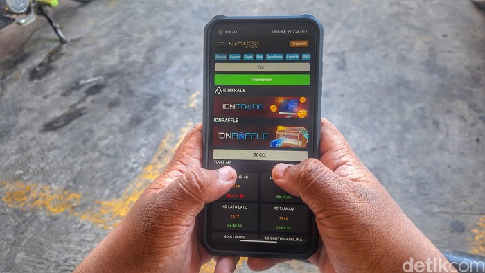 ilustrasi situs judi online yang masih bisa dibuka.