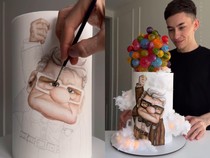 Keren! Baker Ini Bikin Kue Tema Film Up Ditonton 148 Juta Kali