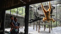 Wahana Faunaland menjadi destinasi favorit bagi warga untuk menikmati liburan sekolah.  