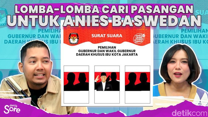 Lomba-lomba Cari Pasangan Untuk Anies Baswedan 26 Juni