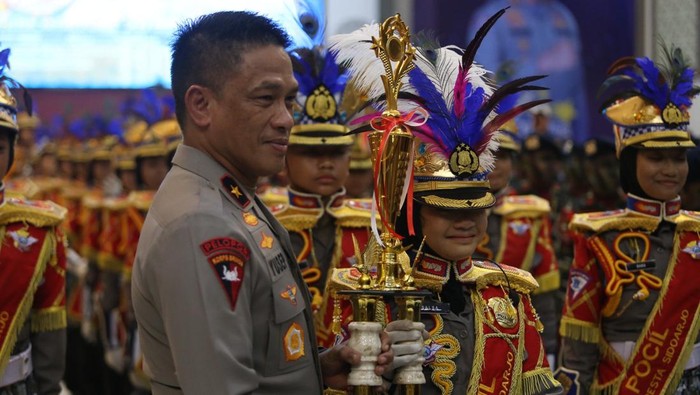 Lomba polisi cilik sambut Hari Bhayangkara ke-78.