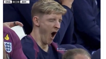 Permainan Inggris dinilai bikin ngantuk. Foto: Twitter