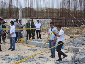 Kuli Bangunan Asal Kediri Tewas Ketiban Tiang Beton di Jiken Blora